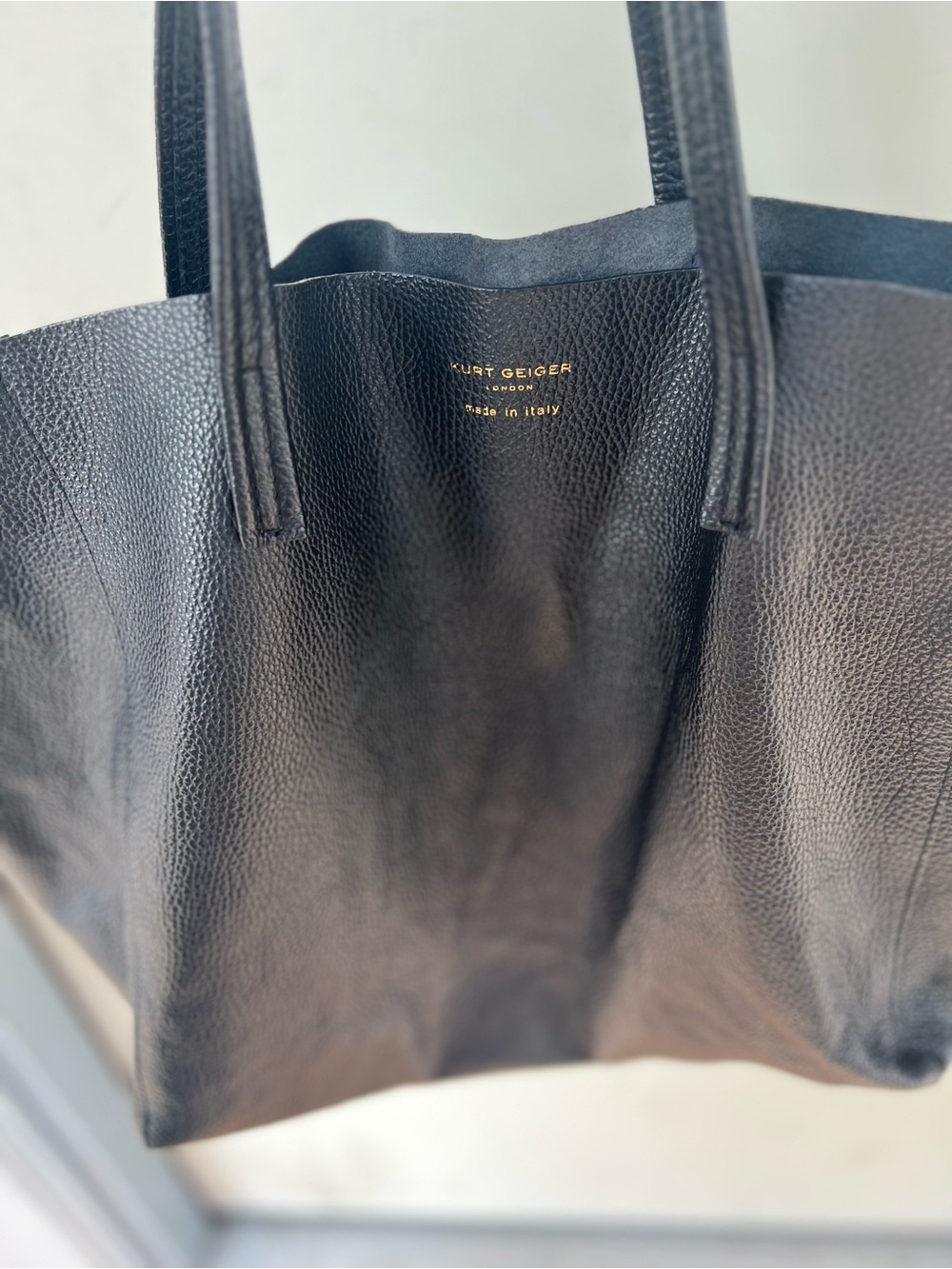Kurt Geiger Violet oversized Black leather tote bag - Picture 7 of 9